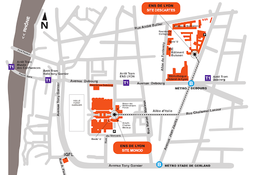 Cliquez pour agrandir le plan du campus de l'ENS de Lyon